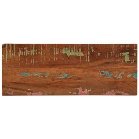 Piano Tavolo 90x40x3,8 cm Rettangolare in Massello di Recupero - Foto 1