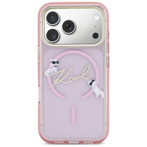 Custodia Per Iphone 17 Pro, Rosa Karl Lagerfeld - Foto 1