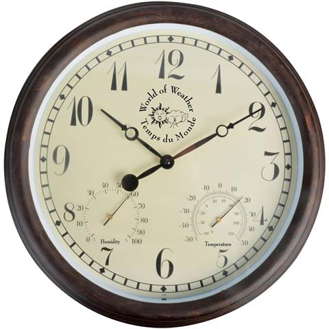 Orologio Della Stazione E Termoigrometro 30,5cm 30,5 Cm Tf008 - Foto 1