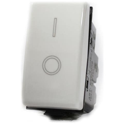 20 Pulsanti Interruttore 2p Bipolare Bianco 16a Compatibile Btcino Matix - Foto 1