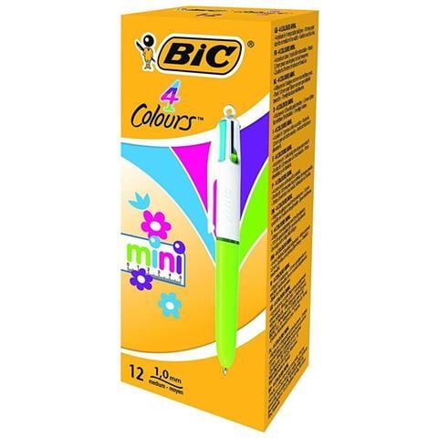 6 Penne A Sfera 4 Colori Mini Fashion Inchiostro Multicolore Punta 1 Mm - Foto 1
