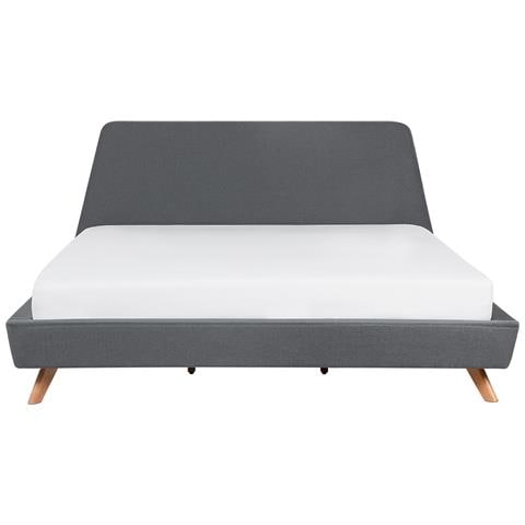 Letto Matrimoniale Moderno In Tessuto Grigio 180x200cm Vienne - Foto 27