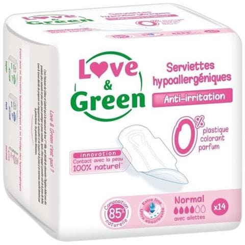 Love & Green Asciugamani Anallergici Normale 0% X 14 - set Da 4 - Foto 1