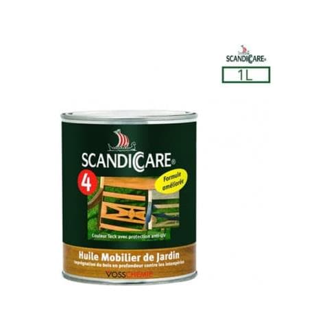 Olio Per Mobili Da Giardino 1 Litro Con Protezione Uv Olio Protettivo Per Legno Esterno - Foto 2