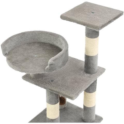 Albero Per Gatti Con Tiragraffi In Sisal 65 Cm Grigio - Foto 2