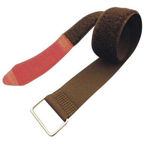 Nastro A Strappo Con Fibbia Lato Morbido E Lato Rigido (l X L) 240 Mm X 16 Mm Nero, Rosso 1 Pz. - Foto 1