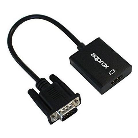 appC25, VGA, HDMI, Maschio / femmina, Nero, Plastica, Scatola - Foto 1