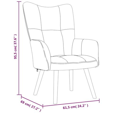 Poltrona Relax con Poggiapiedi Giallo Senape in Velluto - Foto 2