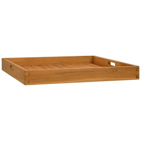 Vassoio Da Portata 60x60 Cm In Legno Massello Di Teak - Foto 1
