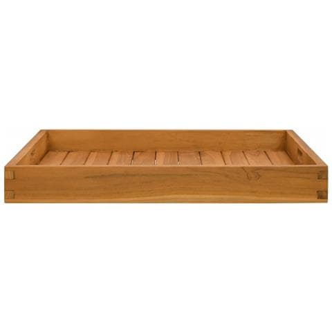 Vassoio Da Portata 60x60 Cm In Legno Massello Di Teak - Foto 8