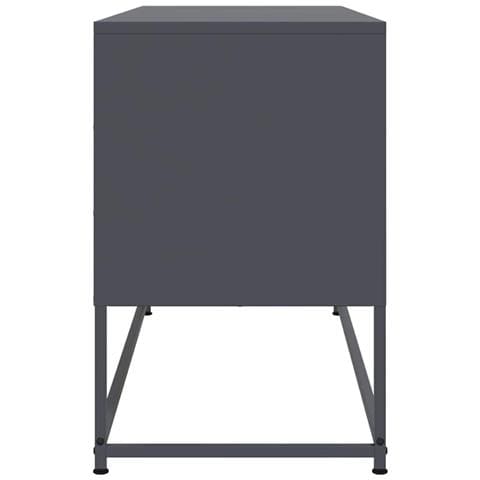 Mobile Tv Antracite 100,5x39x60,5 Cm In Acciaio - Foto 2