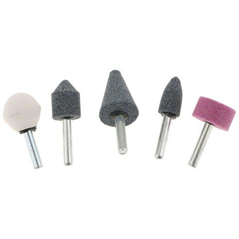 5 Punte Lucidatura Testina Smerigliatura Utensile Rotante Smerigliatrice 6mm - Foto 1