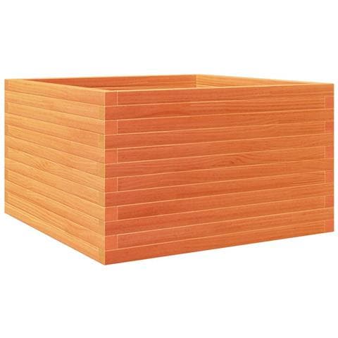 Fioriera Giardino Marrone Cera 80x80x46 Cm Legno Massello Pino - Foto 1