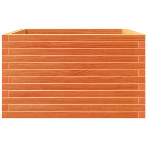 Fioriera Giardino Marrone Cera 80x80x46 Cm Legno Massello Pino - Foto 10