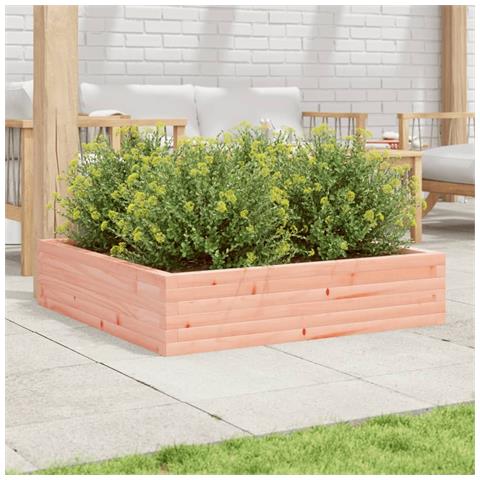 Fioriera Da Giardino 100x100x23 Cm Legno Massello Di Douglas - Foto 3