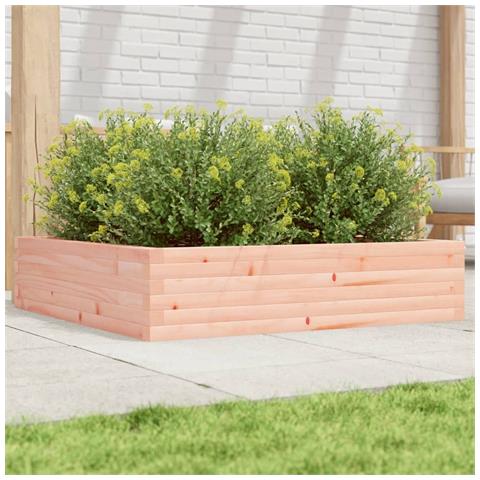 Fioriera Da Giardino 100x100x23 Cm Legno Massello Di Douglas - Foto 1