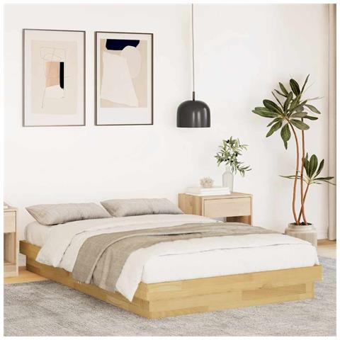 Struttura Letto Senza Materasso 120x190 Cm In Legno Di Rovere - Foto 1
