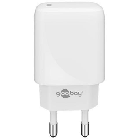 Goobay 65406 Caricabatterie Per Dispositivi Mobili Cuffie, Computer Portatile, Smartphone Bianco Ac Interno - Foto 1