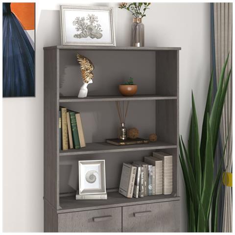 Piano Credenza Hamar Grigio Chiaro 85x35x100 Cm Legno Di Pino - Foto 8