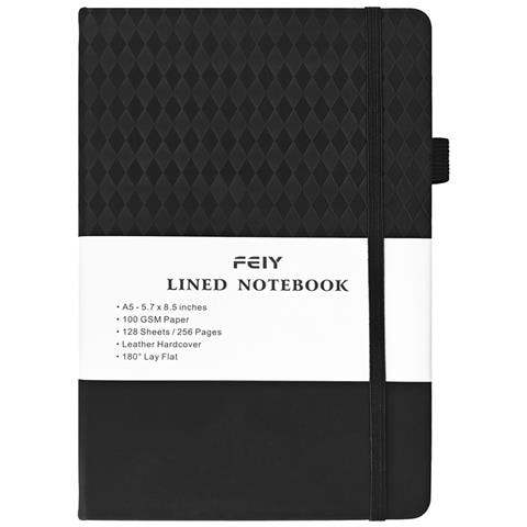 Quaderno Semplice A5 Con Cinturino Black - Foto 1