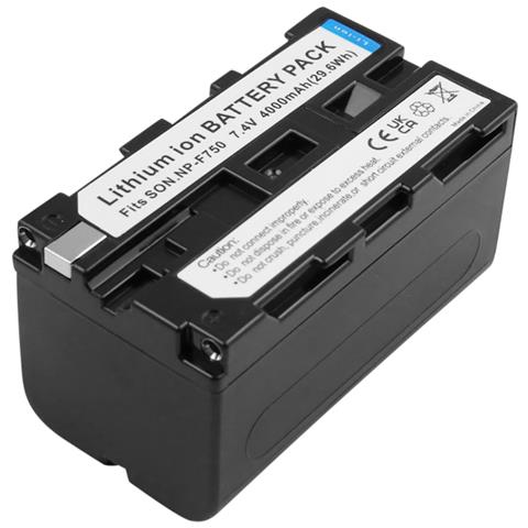 Batteria Li-ion 7.4v 4000mah 29. 6wh Per Sony Np-f750 / Np-f770 Videocamera - Foto 3