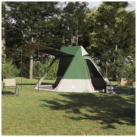 Tenda da campeggio Verde 482 x 360 x 227 cm Poliestere - Foto 2