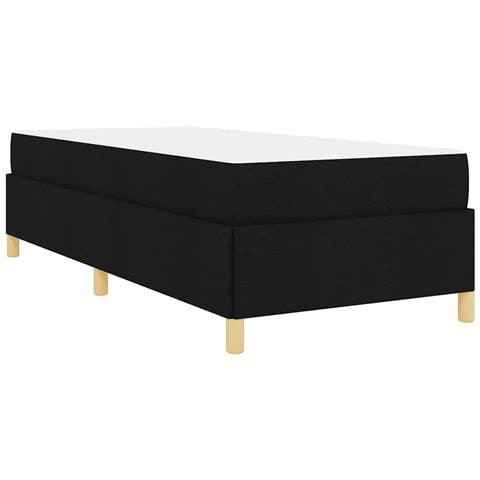 Letto a molle con materasso Nero e Bianco 90 x 190 cm Tessuto - Foto 9