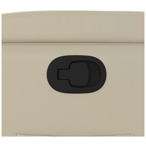 Poltrona reclinabile in similpelle color crema - Foto 9