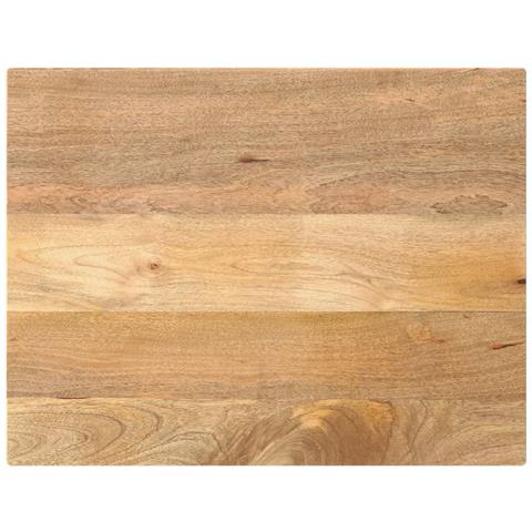 Piano per Tavolo 80x60x3,8 cm Rettangolare Legno Massello Mango - Foto 1