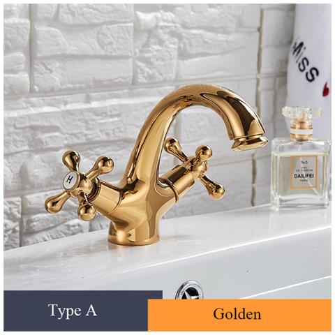 Rubinetto per lavabo da bagno, Blackswan, tipo M294, modello oro lucido, misura 14 cm - Foto 2
