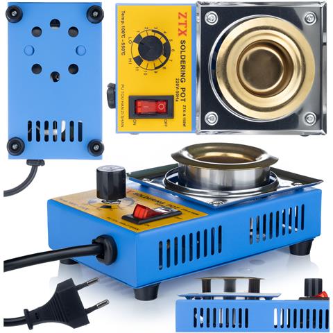 Tigelle Saldatura 11-a 150w - Acciaio Inossidabile, Regolazione Temperatura 100-550°c | Capacità 250g, Ø 37mm | Uso Versatile Saldatura - Foto 1