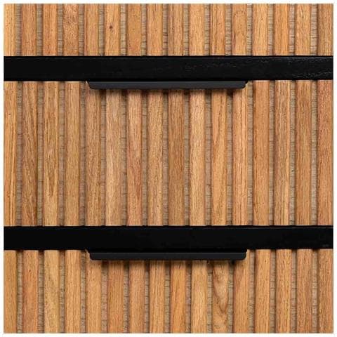 Cassettiera 5 Cassetti, Legno E Metallo, 42x36,5x105h Cm - Foto 7