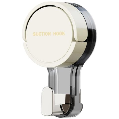 Ganci A Ventosa Senza Fori X2 - Ganci Rimovibili Per Asciugamani Da Parete Per Cucina E Bagno, Plastica, Multicolore White - Foto 2