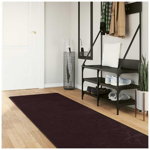 Runner Tappeto MARSA Antracite 400 x 80 cm Poliestere e PVC - Foto 2