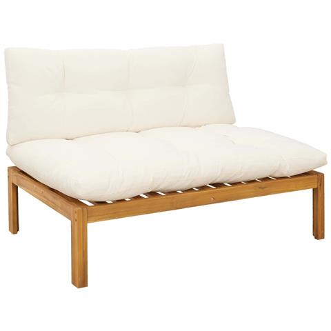Unità Divano Centrale Naturale e Bianco Crema 120 x 80 x 82 cm - Foto 1