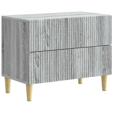 Armadio da Notte con cassetto Grigio Sonoma 62 x 34,5 x 48 cm - Foto 1
