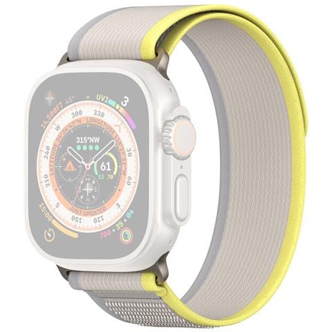Cinturino Orologio per Apple Watch - Nylon, Beige, Giallo - Foto 1