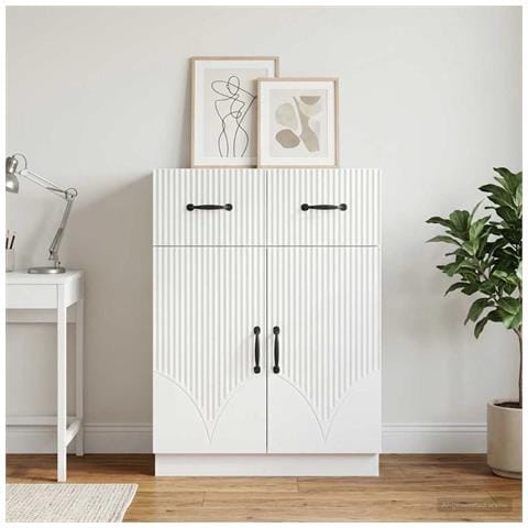 Credenza Bianco 66 x 34,5 x 87 cm Legno ingegnerizzato - Foto 2