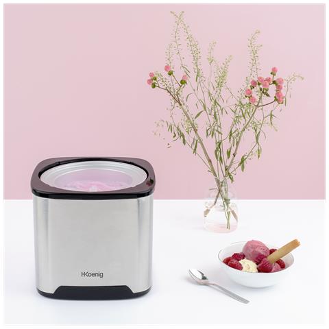 Gelatiera SRB80, Capacità 2L, 12 W, prep 30/40 min, Veloce, 30 giri /min, Arresto automatico, Coperchio trasparente, Cestello rimovibile - Foto 6