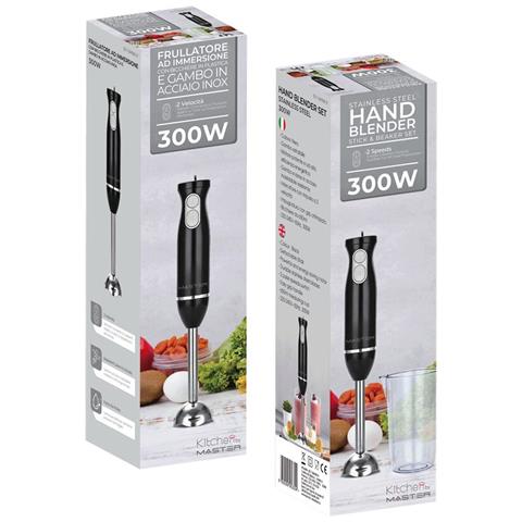 Mixer a immersione Master potenza 300 Watt colore Inox /nero BL716MXBK-R - Foto 2