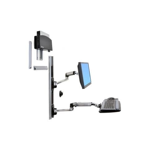 Sistema di Montaggio a Parete LX con Supporto per CPU e LCD - Foto 1