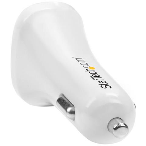 Caricatore per auto USB a due porte, 24 W / 4,8 A, bianco - Ricarica 2 tablet contemporaneamente - Foto 3