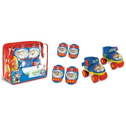 Pattini Regolabili Per Bimbi Con Piede Di Misura Dal 22 Al 29. Serigrafati Paw Patrol E Completi Di Comoda Sacca Per Trasportarli Facilmente - 28312 - Foto 2