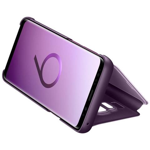 Flip Cover Custodia Clear View Standing per Galaxy S9 colore Viola - Foto 2