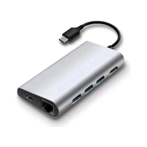 Mini Docking Station Universale per Laptop USB-C 3.1 / 3x USB 3.0 / HDMI Colore Argento - Foto 1