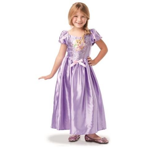 Costume Classico Con Paillettes Raperonzolo Bambina - Taglia: 7/8 Anni (117/128 Cm) - Foto 2
