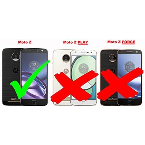 Custodia Compatibile Con Motorola Moto Z In Grigio Chiaro Marrone - Coperchio Protettiva Con Chiusura Magnetica, Funzione Stand E Tasca Per Le Carte - Foto 2