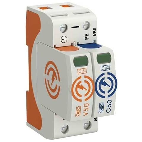 Bettermann 5093522 Scaricatore Combinato Per Sistemi Di Alimentazione 1+2 V50-1+npe-280 - Foto 1