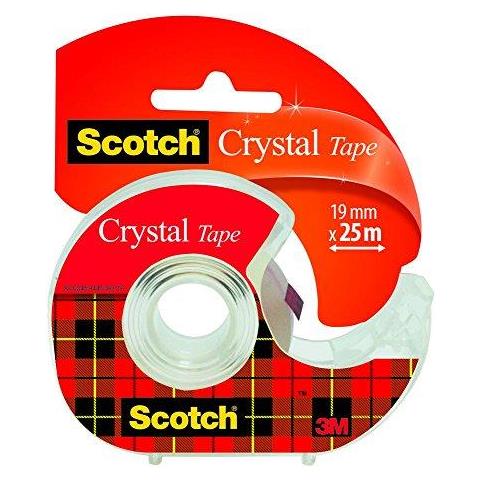Scotch Cristallo Forte Nastro Dispensered Roll 19 Mm X 25 M - 1 Rotolo - Foto 1