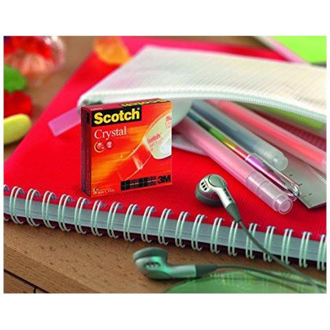 Scotch Cristallo Forte Nastro Dispensered Roll 19 Mm X 25 M - 1 Rotolo - Foto 4